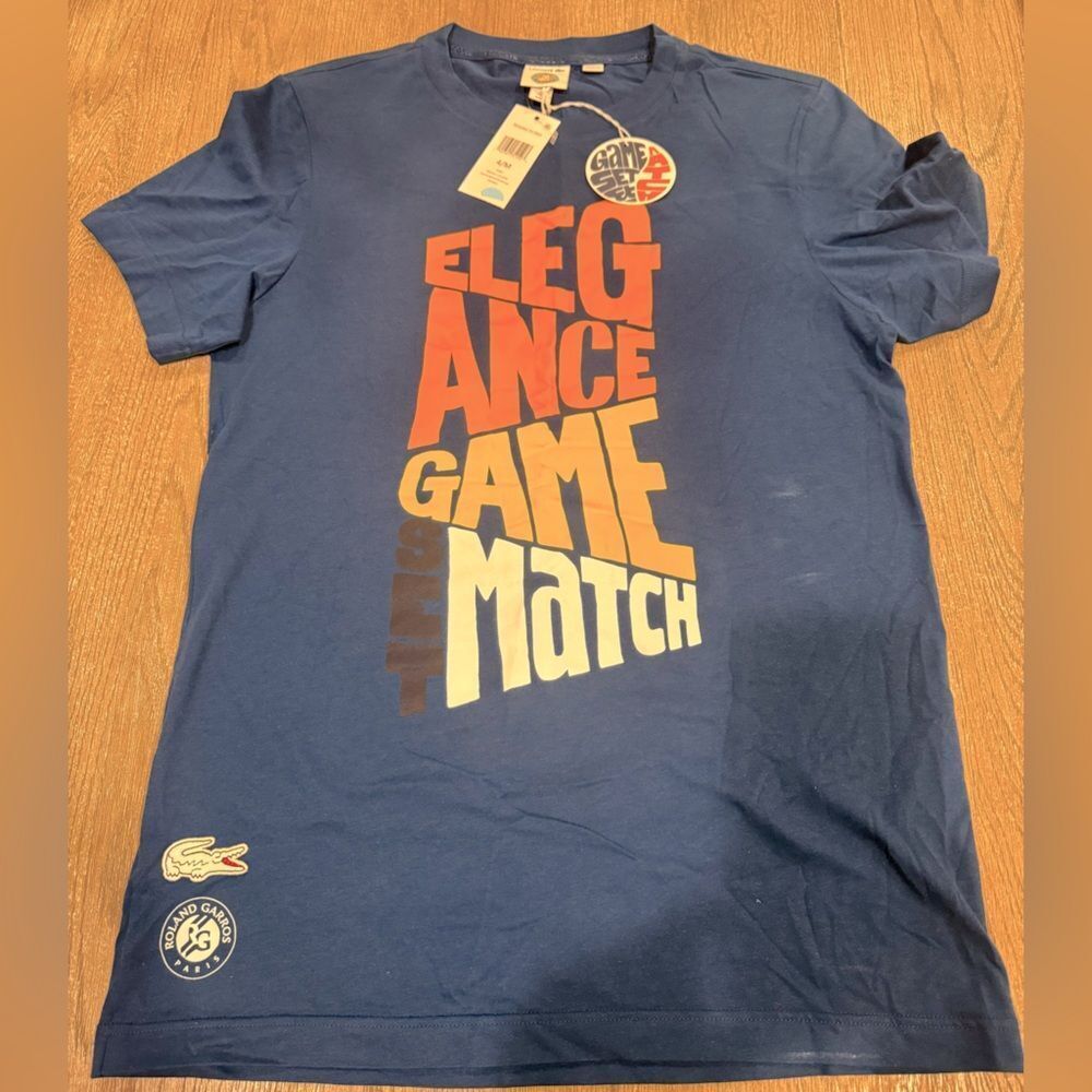 Lacoste. Roland Garros. Paris. Tennis grand slam. NWT!